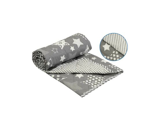 Одеяло Руно хлопковое Stars Grey 172х205 (316.02ХБУ_Grey star)