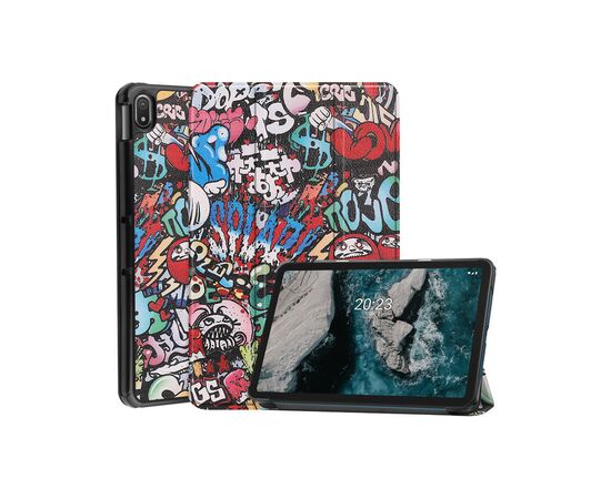 Чехол для планшета BeCover Smart Case Nokia T20 10.4" Graffiti (708056), изображение 7 Чехол для планшета BeCover Smart Case Nokia T20 10.4" Graffiti (708056), изображение 7