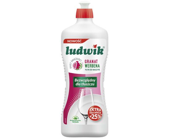 Средство для ручного мытья посуды Ludwik Гранат с вербеной 900 г (5900498028331)