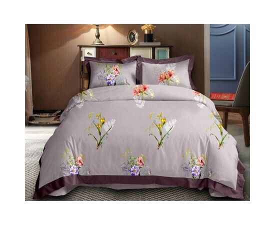 Простынь MirSon Сатин Premium 22-1249 Wild flower 220х240 см (2200002954129)