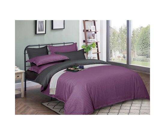 Підковдра MirSon Satin Stripe 30-0009 + 30-0012 Violetta 110х140 см (2200005258200)