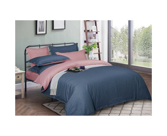 Пододеяльник MirSon Satin Stripe 30-0020 + 30-0007 Edarin 200х220 см (2200005265840)