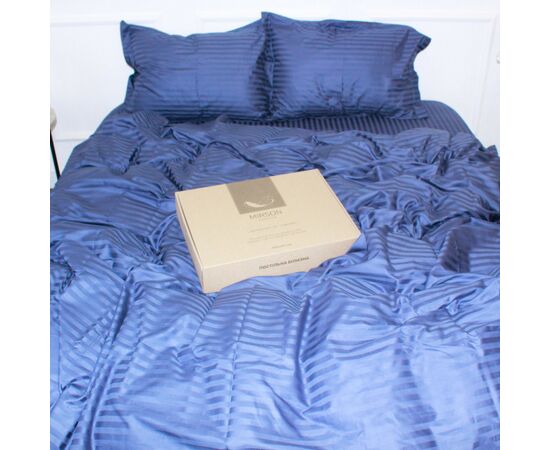 Пододеяльник MirSon Satin Stripe 30-0020 Smoky Blue 200х220 см (2200005255506)