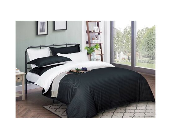 Пододеяльник MirSon Satin Stripe 30-0021 + 30-0001 Atanelly 200х220 см (2200005267646)