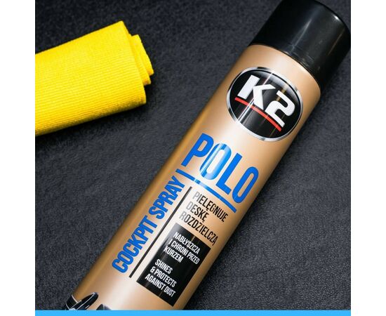Автополироль K2 POLO COCKPIT 750ml круги (K407CO0), изображение 5 Автополироль K2 POLO COCKPIT 750ml круги (K407CO0), изображение 5