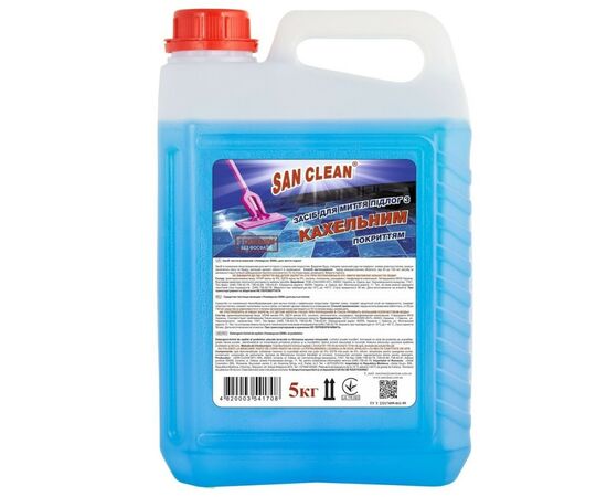 Засіб для миття підлоги San Clean для плитки та кахлю 5 кг (4820003541708)