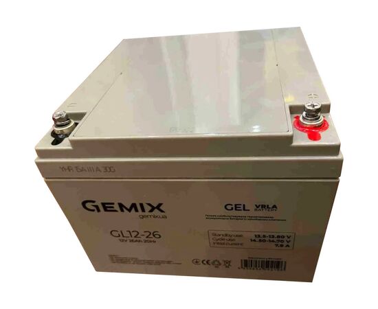 Батарея до ДБЖ Gemix GL 12V 26Ah (GL12-26 gel)