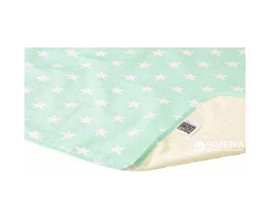 Пелюшки для малюків Еко Пупс Eco Cotton непромокаюча двостороння 50х70 см ментол,зірочки (EPG10N-5070zk), зображення 2 Пелюшки для малюків Еко Пупс Eco Cotton непромокаюча двостороння 50х70 см ментол,зірочки (EPG10N-5070zk), зображення 2