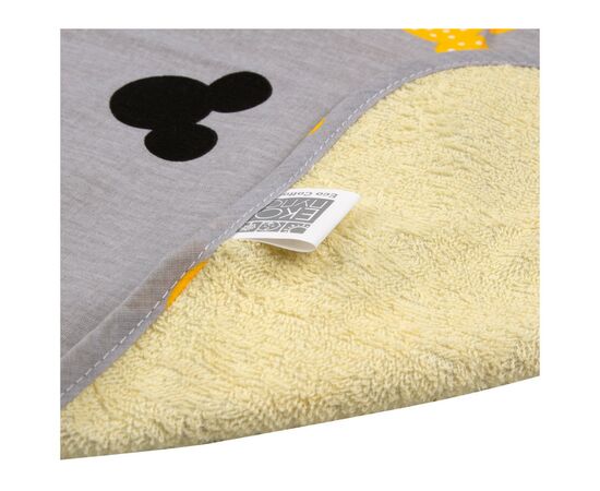 Пелюшки для малюків Еко Пупс Eco Cotton непромокаюча двостороння 50х70 см Ведмедики Мікі на сірому (EPG10N-5070mmg), зображення 2