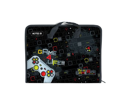 Папка - портфель Kite A4 на молнии Game, 1 отделение (K22-202-01)