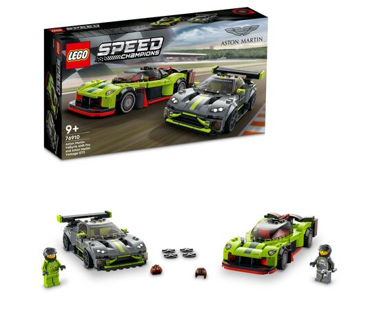 Конструктор LEGO Speed Champions Aston Martin Valkyrie AMR Pro і Aston Martin Vantage GT3 592 деталі (76910), зображення 2 Конструктор LEGO Speed Champions Aston Martin Valkyrie AMR Pro і Aston Martin Vantage GT3 592 деталі (76910), зображення 2