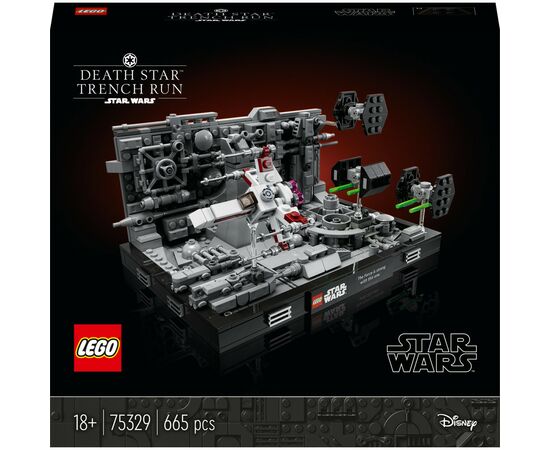 Конструктор LEGO Star Wars Диорама «Полет над Звездой Смерти» 665 деталей (75329)