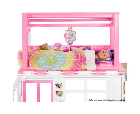 Ігровий набір Barbie Портативний будиночок 2-поверховий (HCD47), зображення 4 Ігровий набір Barbie Портативний будиночок 2-поверховий (HCD47), зображення 4