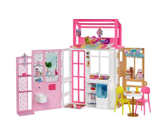 Игровой набор Barbie Портативный домик 2-этажный (HCD47)