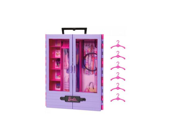 Ігровий набір Barbie Бузкова шафа для одягу (HJL65), зображення 2 Ігровий набір Barbie Бузкова шафа для одягу (HJL65), зображення 2