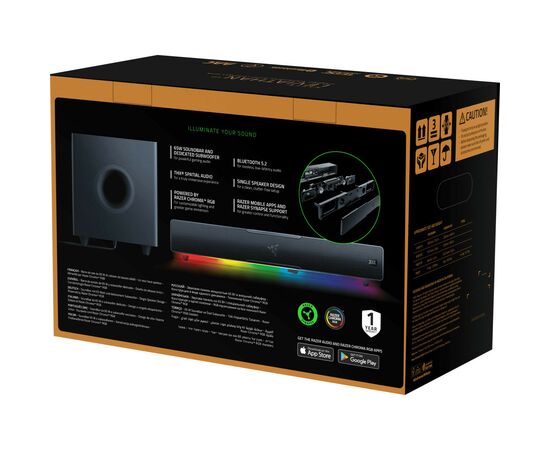 Акустическая система Razer Leviathan V2 (RZ05-03920100-R3G1), изображение 8 Акустическая система Razer Leviathan V2 (RZ05-03920100-R3G1), изображение 8