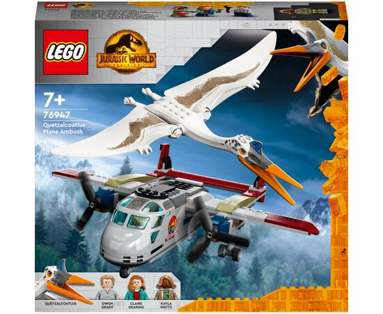 Конструктор LEGO Jurassic World Нападение кетцалькоатля на самолет 306 деталей (76947)