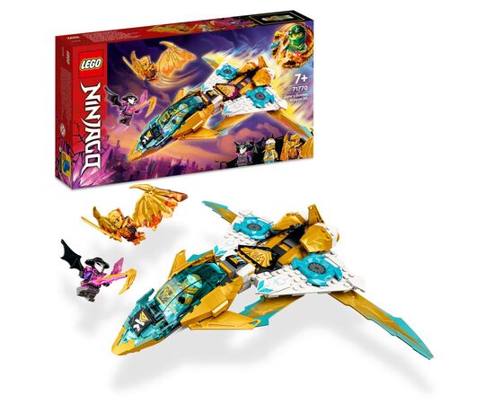 Конструктор LEGO Ninjago Самолет Золотого дракона Зейна 258 деталей (71770), изображение 2 Конструктор LEGO Ninjago Самолет Золотого дракона Зейна 258 деталей (71770), изображение 2