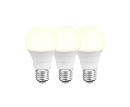 Лампочка Philips LEDBulb 9W (900lm) 3000K E27 3шт (929002299247), изображение 3 Лампочка Philips LEDBulb 9W (900lm) 3000K E27 3шт (929002299247), изображение 3