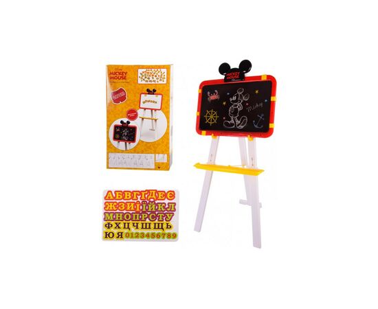 Набор для творчества A-Toys Мольберт для рисования Disney Mickey Mouse с магнитными буквами и цифрами (D-3702), изображение 5 Набор для творчества A-Toys Мольберт для рисования Disney Mickey Mouse с магнитными буквами и цифрами (D-3702), изображение 5