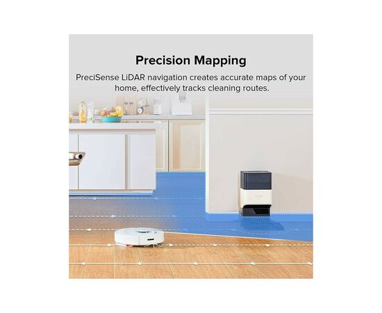 Пылесос Xiaomi RoboRock Vacuum Cleaner Q7 Max+ White (Q7MP02-00), изображение 4 Пылесос Xiaomi RoboRock Vacuum Cleaner Q7 Max+ White (Q7MP02-00), изображение 4