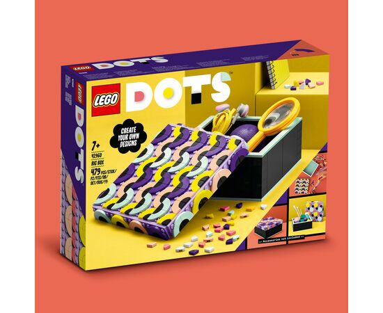 Конструктор LEGO DOTS Большая коробка 479 деталей (41960), изображение 5 Конструктор LEGO DOTS Большая коробка 479 деталей (41960), изображение 5