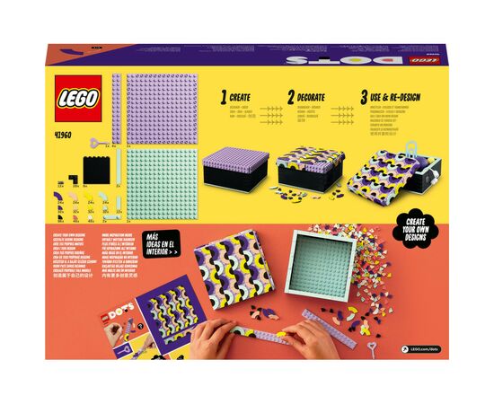 Конструктор LEGO DOTS Большая коробка 479 деталей (41960), изображение 8 Конструктор LEGO DOTS Большая коробка 479 деталей (41960), изображение 8