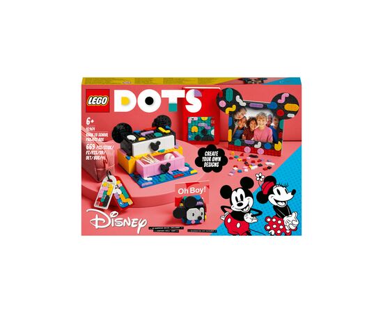 Конструктор LEGO DOTS Коробка «Снова в школу» из Микки и Минни Маусами 669 деталей (41964)