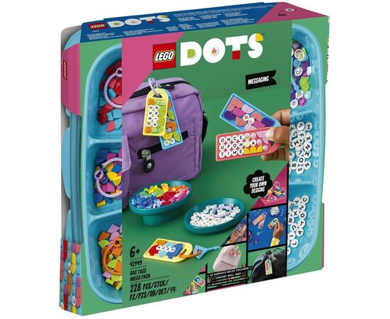 Конструктор LEGO DOTS Большой набор бирок для сумок: надписи 228 деталей (41949)