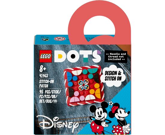 Конструктор LEGO DOTS Нашивка Міккі Маус та Мінні Маус 95 деталей (41963)