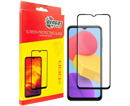 Стекло защитное Dengos Full Glue Samsung Galaxy M13 (black) (TGFG-229)