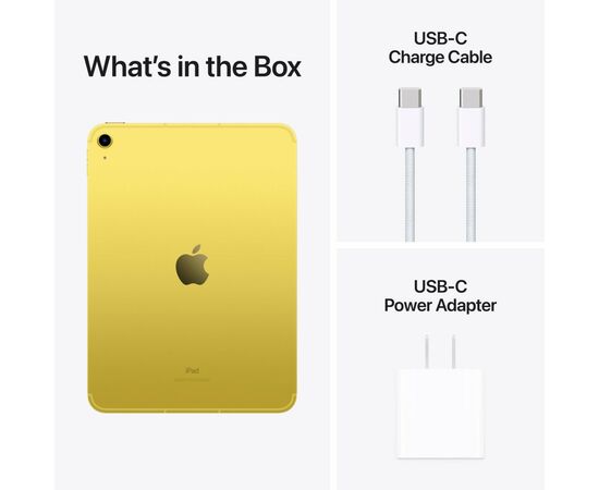 Планшет Apple iPad 10.9" 2022 WiFi 256GB Yellow (10 Gen) (MPQA3RK/A), изображение 2 Планшет Apple iPad 10.9" 2022 WiFi 256GB Yellow (10 Gen) (MPQA3RK/A), изображение 2