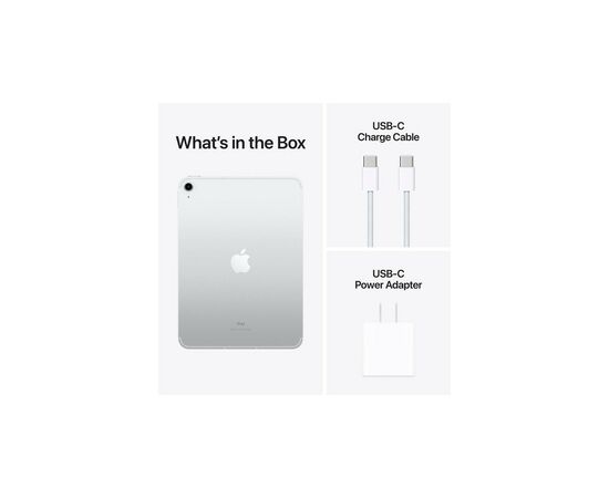 Планшет Apple iPad 10.9" 2022 WiFi + LTE 256GB Silver (10 Gen) (MQ6T3RK/A), изображение 2 Планшет Apple iPad 10.9" 2022 WiFi + LTE 256GB Silver (10 Gen) (MQ6T3RK/A), изображение 2