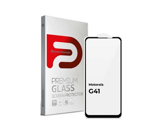 Скло захисне Armorstandart Full Glue Motorola G41 Black (ARM65485)