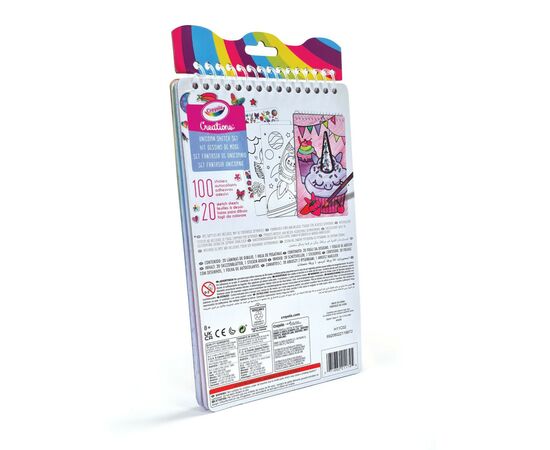 Набор для творчества Crayola Creations Раскраска Единорог с наклейками (04-1174), изображение 2 Набор для творчества Crayola Creations Раскраска Единорог с наклейками (04-1174), изображение 2