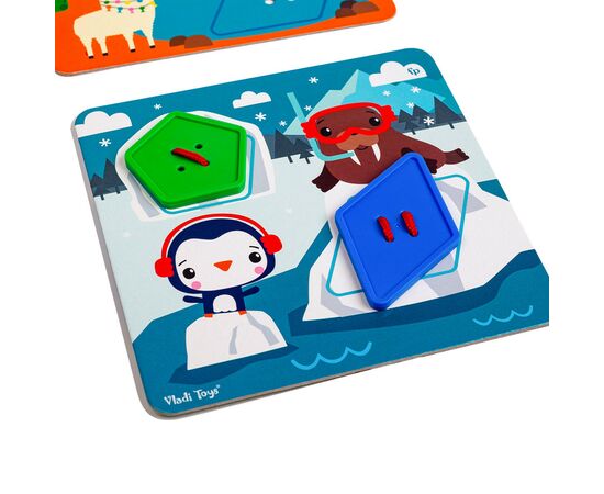 Развивающая игрушка Vladi Toys Игра-шнуровка Fisher Price Maxi-пуговицы (укр) (VT2905-22), изображение 3