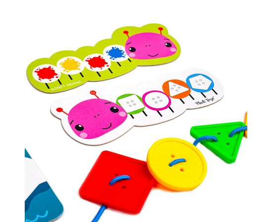 Развивающая игрушка Vladi Toys Игра-шнуровка Fisher Price Maxi-пуговицы (укр) (VT2905-22), изображение 5