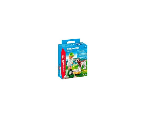 Конструктор Playmobil Special plus Ветеринар с теленком (70252), изображение 2 Конструктор Playmobil Special plus Ветеринар с теленком (70252), изображение 2