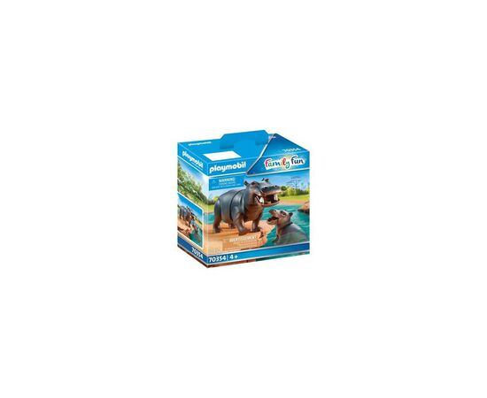 Конструктор Playmobil Family fun Бегемот с детенышем (70354), изображение 2