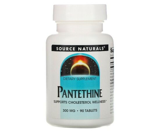 Витамин Source Naturals Пантетин, Pantethine, 300 Мг, 90 таблеток (SNS-02066)