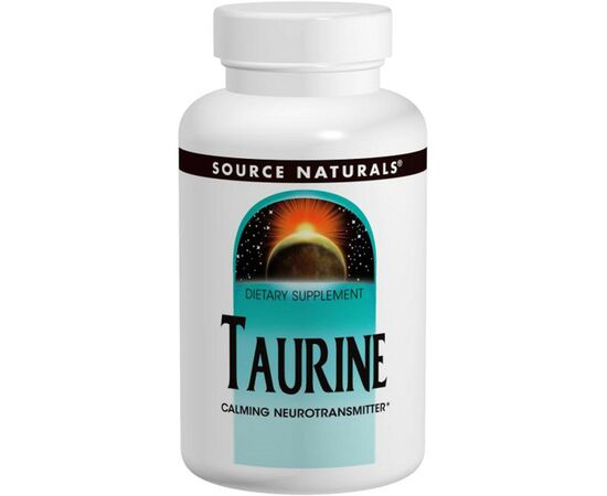 Амінокислота Source Naturals Таурін, 500 мг, 60 таблеток (SN1280)