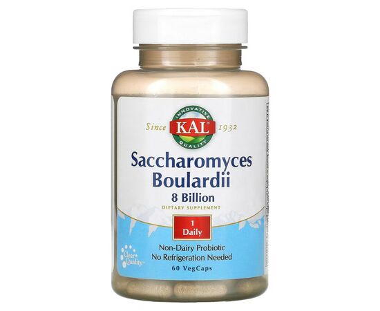 Пробиотики KAL Сахаромицеты Буларди, 8 миллиардов КОЕ, Saccharomyces Boulardii, 8 B (CAL-93372)