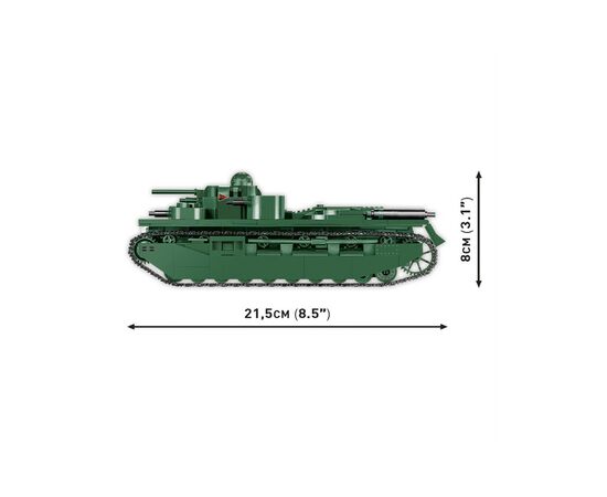 Конструктор Cobi Первая Мировая Война Танк Виккерс A1E1 Независимый, 886 деталей (COBI-2990), изображение 4 Конструктор Cobi Первая Мировая Война Танк Виккерс A1E1 Независимый, 886 деталей (COBI-2990), изображение 4