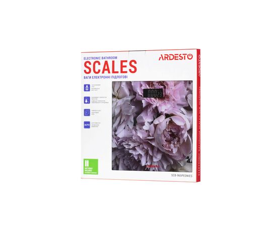 Весы напольные Ardesto SCB-965PEONIES, изображение 6 Весы напольные Ardesto SCB-965PEONIES, изображение 6