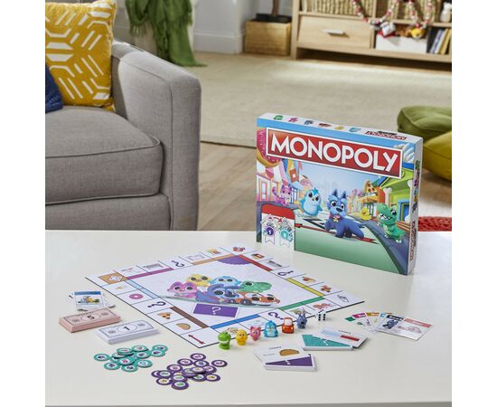 Настольная игра Hasbro Моя первая Монополия украинская версия (F4436), изображение 8 Настольная игра Hasbro Моя первая Монополия украинская версия (F4436), изображение 8