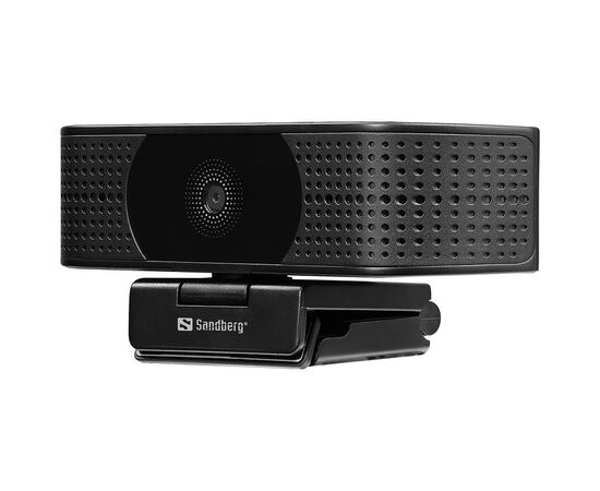 Веб-камера Sandberg Webcam Pro Elite 4K UHD (IMX258) Autofocus USB-A/USB-C Black (134-28), изображение 2 Веб-камера Sandberg Webcam Pro Elite 4K UHD (IMX258) Autofocus USB-A/USB-C Black (134-28), изображение 2