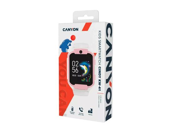 Смарт-годинник Canyon CNE-KW41WP "Cindy" Kids Watch White -Pink (CNE-KW41WP), зображення 4 Смарт-годинник Canyon CNE-KW41WP "Cindy" Kids Watch White -Pink (CNE-KW41WP), зображення 4