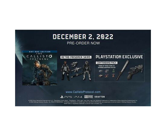 Гра Sony The Callisto Protocol Day One Edition [PS4] (0811949034335), зображення 2