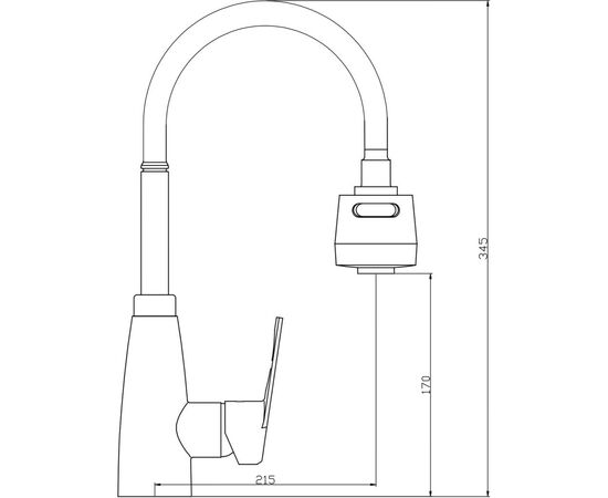Смеситель Kroner Odra-C039-1, изображение 9 Смеситель Kroner Odra-C039-1, изображение 9