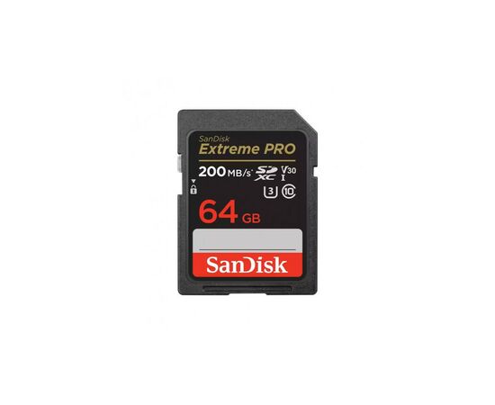 Карта памяти SanDisk 64GB SD class 10 UHS-I U3 V30 Extreme PRO (SDSDXXU-064G-GN4IN)